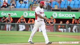 ▲樂天桃猿先發投手霸能。（圖／記者劉彥池攝影）