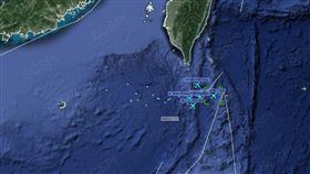 ▲美軍電偵機群24日飛行軌跡。（圖／翻攝自Twitter「SCS Probing Initiative」）