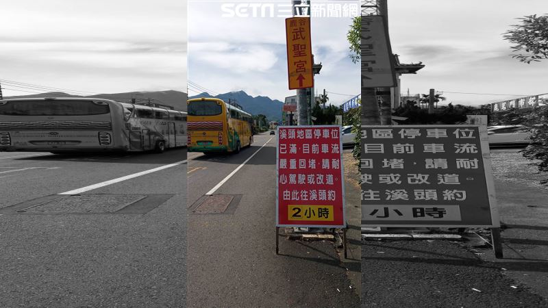 溪頭滿滿車潮塞炸！居民苦：出門陪塞