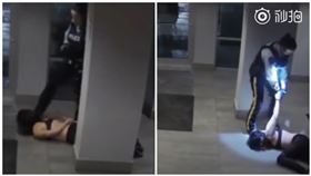 加拿大,華裔,拖行,踹頭,種族歧視（圖／翻攝自秒拍）