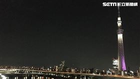 日本，東京，晴空塔，夜景，觀光。（圖／記者楊佩琪攝）