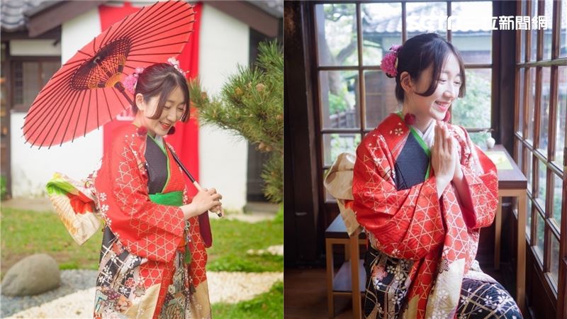 IG紅什麼／湖畔穿和服化身櫻花妹