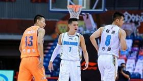 曾粗暴防豪　「中國瘋狗貝」膝蓋反折
CBA,林書豪,北京首鋼,瘋狗貝,羅旭東
翻攝自微博