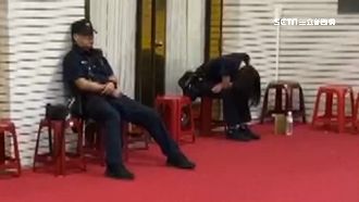 熱翻累爆！450員警進駐爆汗護立院