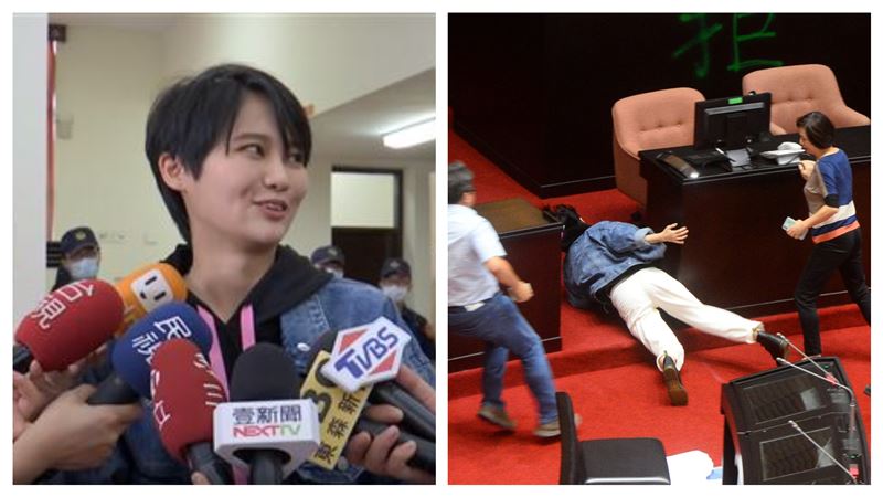 太陽花女神也「睡議場」？畫面曝光了