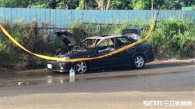 台中烏日第九公墓火燒車