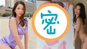 事實上Ara是專業插畫家，還穿比基尼與大型作品半成品合照。（圖／翻攝自Ara IG）
