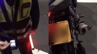 高雄女騎黃牌重機　收改管罰單她傻眼