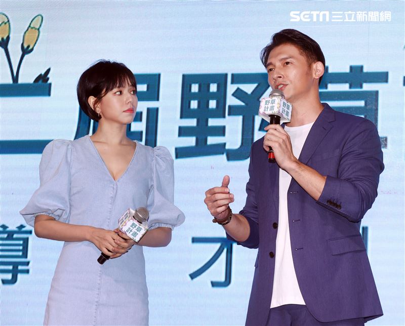 溫昇豪、夏于喬擔任野草計劃評審。（記者邱榮吉/攝影）