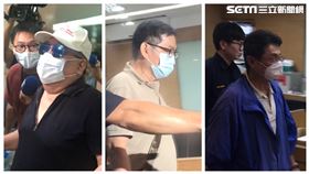 ▲前調查官郭詩晃(中)，白手套有富國際集團董事長洪村騫(左)、從村騫的秘書李世仁(右)。（圖／記者楊佩琪攝）