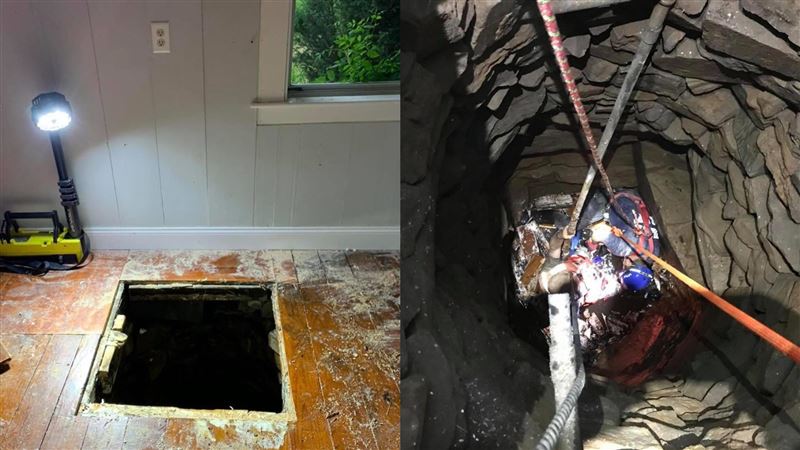 男不慎踩破地板　下秒跌進9公尺深井