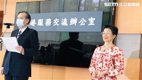 陸委會主委陳明通、策進會董事長張小月。（圖／記者盧素梅攝影）