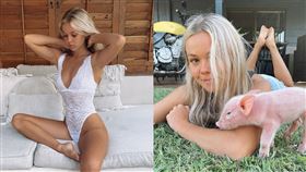 闖農場救2小豬　素食女模遭告GG了
澳洲,素食主義者,女模,Lauren McGeachin,入室竊盜
翻攝自IG Lauren McGeachin