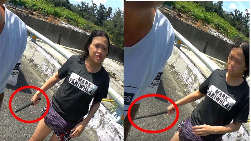 行車糾紛下車嗆聲　網驚：她拿出姊夫