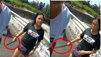 行車糾紛下車嗆聲　網驚：她拿出姊夫