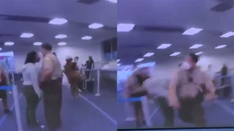 不滿非裔女嗆聲　警爆氣「出拳KO」