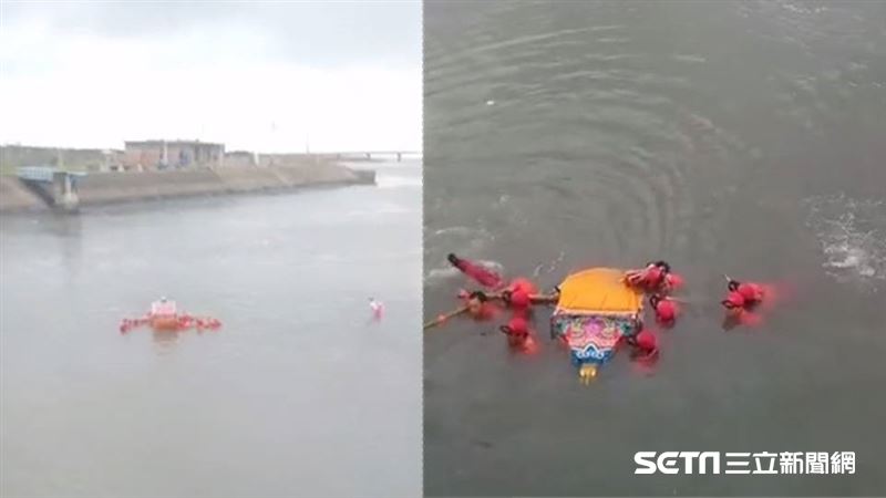 雲林龍結媽撩溪　水深2米…轎險滅頂