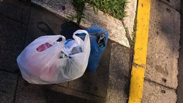 垃圾放路邊也被偷　廚餘被倒進這傻眼