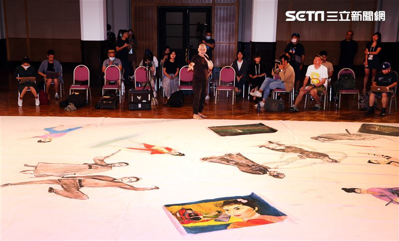 蔡明亮「不散(4K修復版)」經典重現演出現場導覽。（記者邱榮吉/攝影）