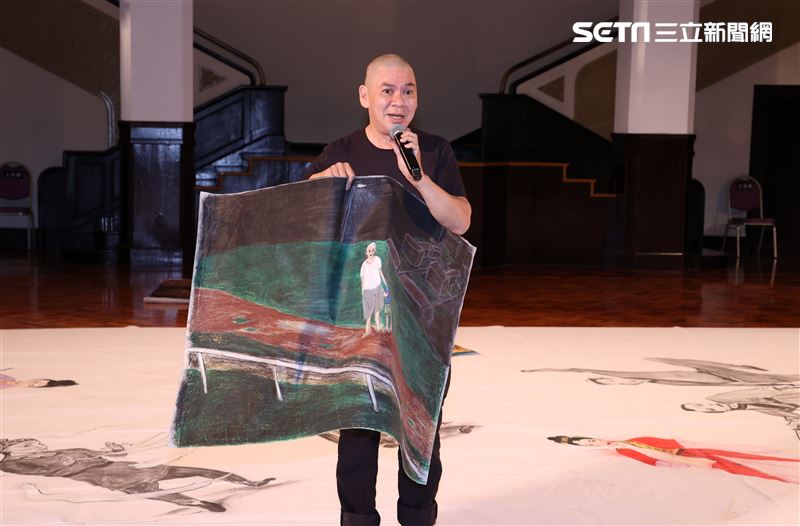 蔡明亮「不散(4K修復版)」經典重現演出現場導覽。（記者邱榮吉/攝影）