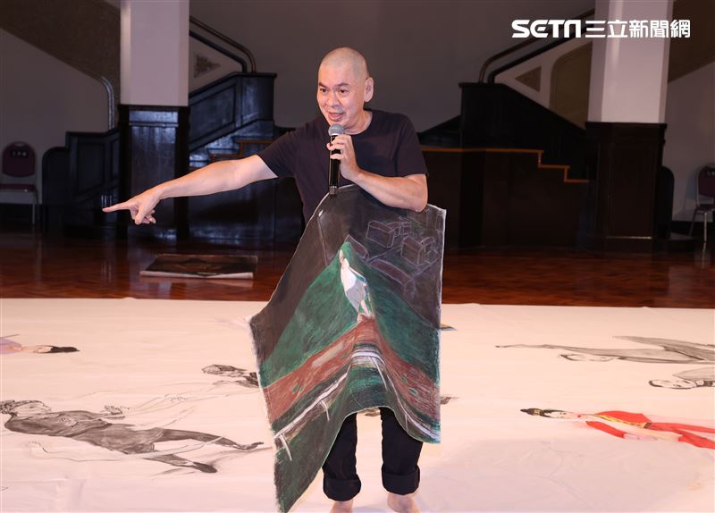 蔡明亮「不散(4K修復版)」經典重現演出現場導覽。（記者邱榮吉/攝影）