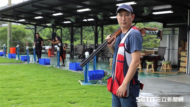 獨／經營靶場　陳威陶推廣不定向飛靶