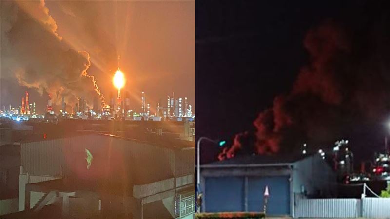 今年第5次　中油林園廠又冒火竄黑煙