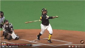▲軟銀巴倫汀（Wladimir Balentien）單場雙響砲。（圖／翻攝自太平洋聯盟TV）