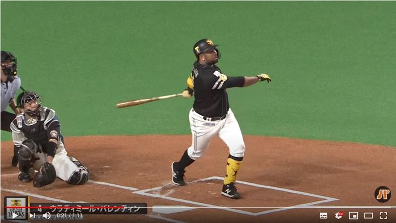 日職／開轟就是雙響　巴倫汀灌5打點