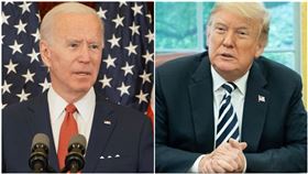 美國現任總統川普（Donald Trump）及候選人拜登（Joe Biden） 合成圖／翻攝自臉書、推特