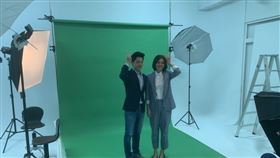 蔣萬安,李眉蓁,定裝照(李眉蓁競選團隊提供)