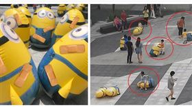 2百小小兵台中新景點…一周全壞光（圖／翻攝自台中軟體園區藝術廣場）