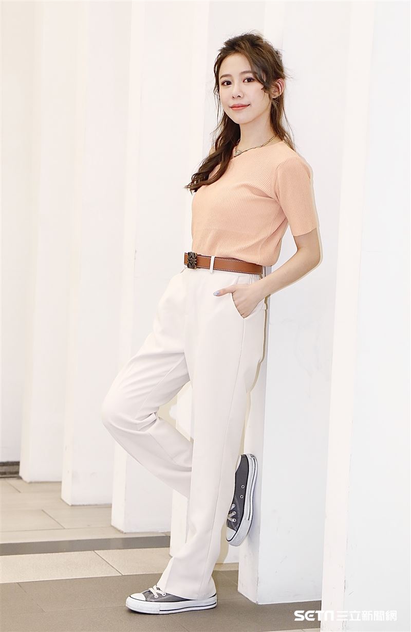 紀卜心接受《三立新聞網》專訪。（圖／記者林聖凱攝影）