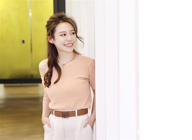 紀卜心接受《三立新聞網》專訪。（圖／記者林聖凱攝影）