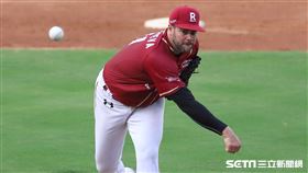 ▲樂天桃猿先發投手威拉諾。（圖／記者劉彥池攝影）