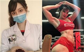  中國大陸網上知名的美女中醫袁合榮/懷孕7月裸體倒立/健身/肌肉/IG