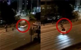 美國西雅圖,轎車撞群眾釀1死1重傷（圖／翻攝自Ian Miles　Cheong Twitter）