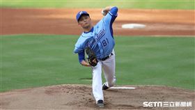 ▲富邦悍將先發投手陳仕朋。（圖／記者劉彥池攝影）
