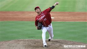 ▲樂天桃猿先發投手王溢正。（圖／記者劉彥池攝影）