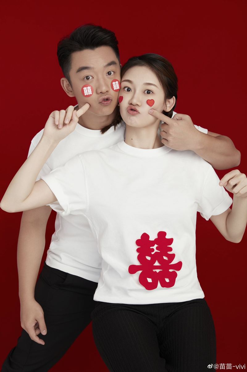 鄭愷和苗苗於2020年結婚。（圖／翻攝自微博）