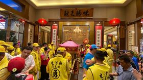 2020年白沙屯媽祖進香第一天，駐駕清水福宴餐廳。（圖／翻攝自拱天宮臉書）