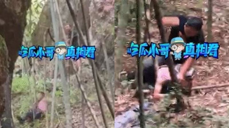 大陸劇組壓著民眾打　畫面流出太夭壽