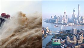 ▲6日至7日，中國西南地區至長江中下游將迎「新一輪」暴雨，上海市名列暴雨黃色預警首位。（組合圖／資料照,番攝自維基百科）