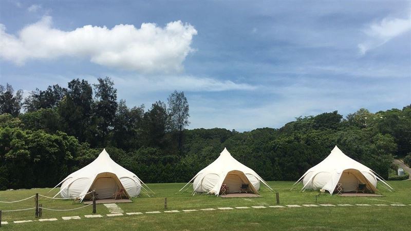 鑽進有冷氣的小籠包帳篷玩2天