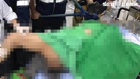 鋼筋,貫穿,工人,嘉義,翻攝畫面