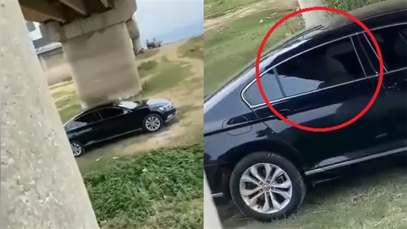野外轎車激烈晃動　10秒高清片流出