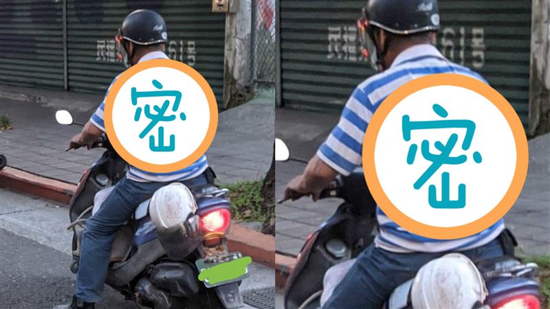 騎車太熱阿伯自製時尚涼感衣　網笑翻