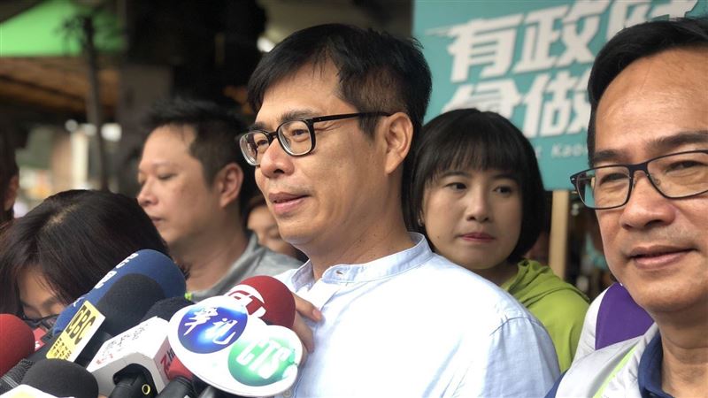 襲擊林昶佐胸肌　陳其邁驚吐驗貨感受