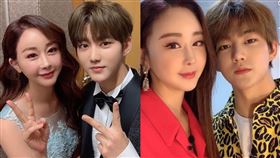 韓國女星咸素媛與小18歲的老公陳華。（圖／翻攝自IG）