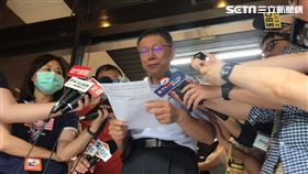 ▲柯文哲告葛特曼出庭。（圖／記者楊佩琪攝）